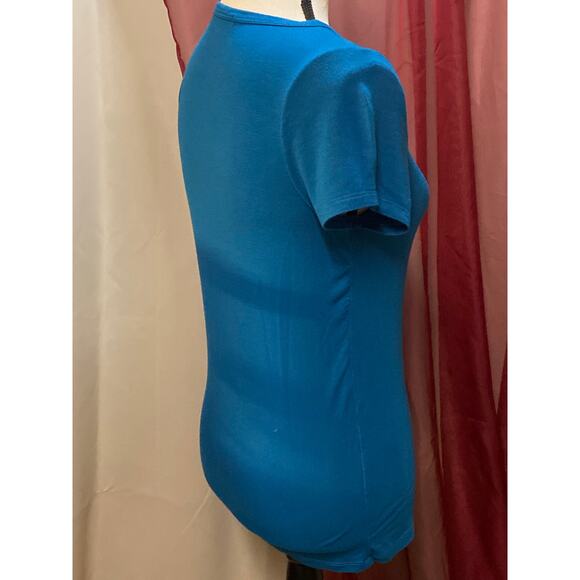 Urban CoCo Slim Fitted T-shirt, Steel blue, size small - Picture 8 of 10